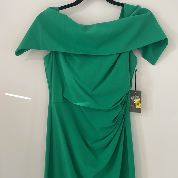 NWT Vince Camuto Kelly Green Fitted Dress - Picture 4 of 11
